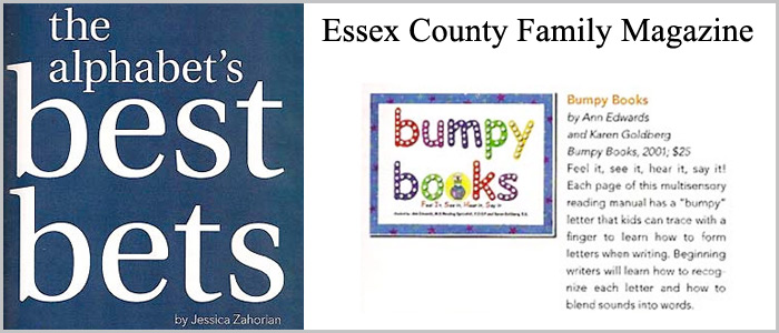 Bumpybooks in Essex County Family Magazine