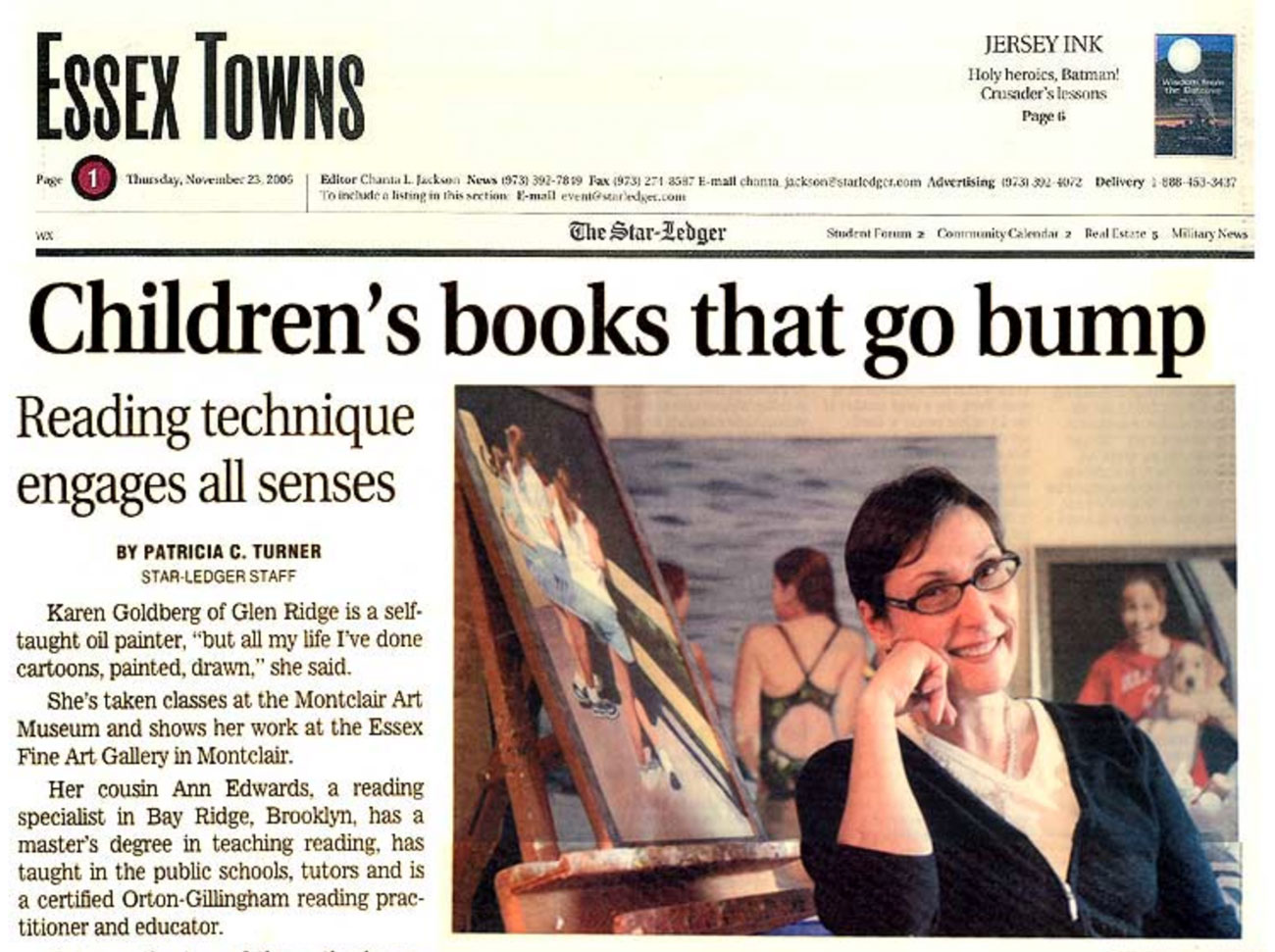 Bumpy Books in the Star Ledger